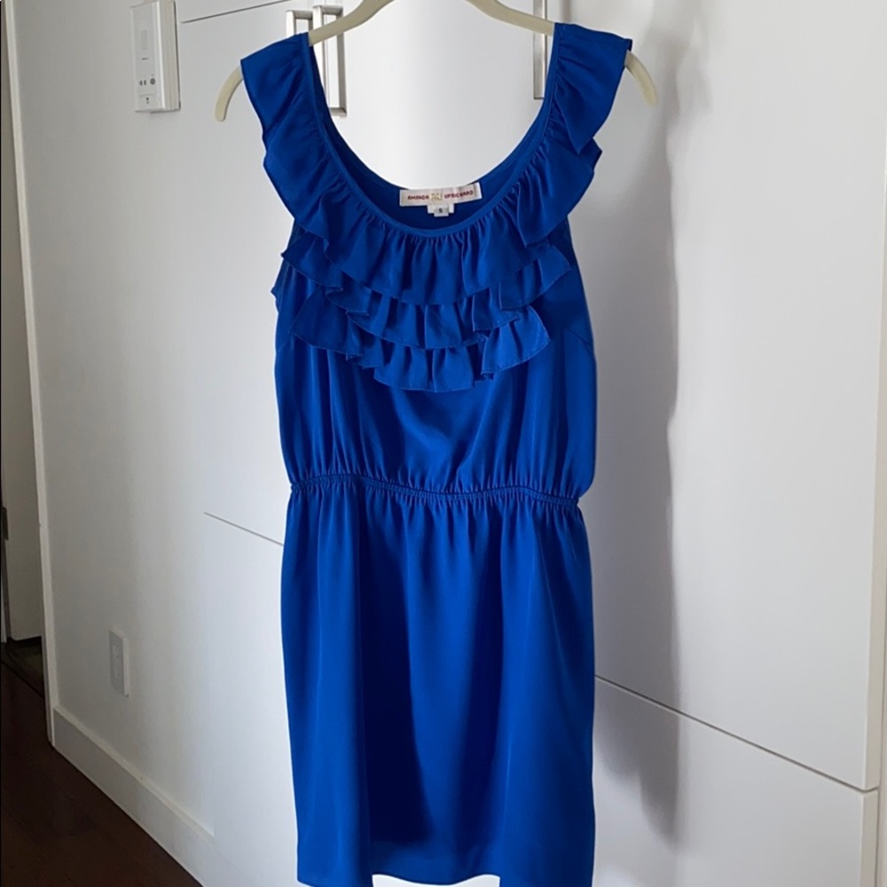 Amanda Uprichard Penny Ruffle Silk Dress